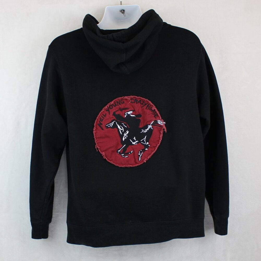 Rare Neil Young Crazyhorse Band Full Zip Hoodie Mens (S)